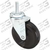 APPROVED VENDOR Stem Caster: Swivel, 4 in Wheel Dia., 7/8 in Wheel Wd, Rubber, 115 lb Load Capacity (MPN 32J986). Key specifications — Brand: APPROVED VENDOR; Thread Size: 7/16"-14; Roll Up: Swivel.
