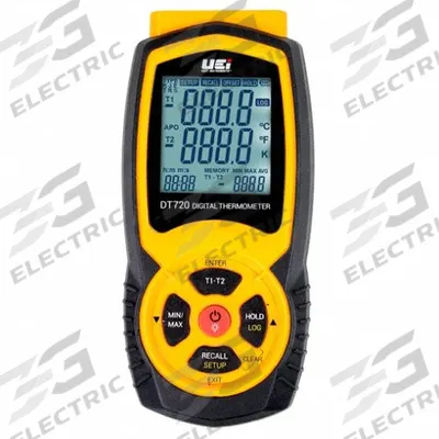 UEI TEST INSTRUMENTS Thermocouple Thermometer: -328°F to 2,498°F - Thermocouple Meters without Data Output