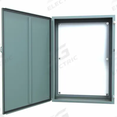 HAMMOND Electrical Enclosure: Steel, 42 in x 30 in x 12 in, NEMA 12/13, w/Panel - Steel Dust-Tight Enclosures