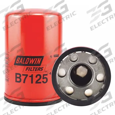BALDWIN FILTERS Oil Filter: B7125, LF3703, 1 1/2"-16 Thread Size, 5 3/4 in Overall Ht, Oil - Spin-On Oil Filters