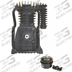 CHICAGO PNEUMATIC Air Compressor Pump: Splash Lubricated, 2 Stage, 5 hp, 15.0 cfm @ 175 psi (MPN 1312101035). Key specifications — attr51096: 15.0 cfm @ 175 psi; attr51094: Yes; attr51077: 1312101035; attr51080: CHICAGO PNEUMATIC.