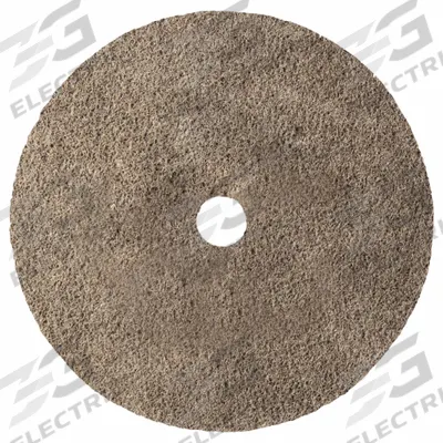 ARC ABRASIVES Unitized Non-Woven Wheels: 6 in Dia x 1/4 in W, 1/2 in Arbor Hole - Final Finishing Wheels for Carbon Steel & Soft Metals