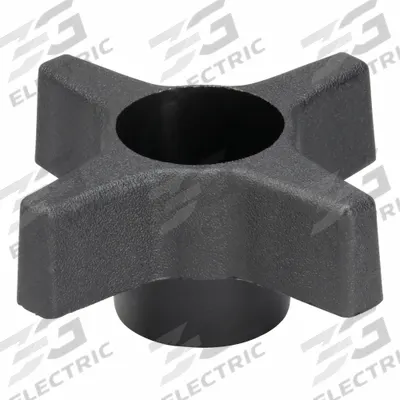 INNOVATIVE COMPONENTS Hand Knob: 4 Point, Plastic, 1/2" Thread - Snap-Lock 4-Arm Knobs