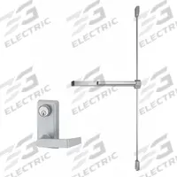 VON DUPRIN Surface Vertical Rod: 3 ft Max Door Wd, Aluminum (MPN 2227L-06-3-SP28). Key specifications — attr1011860: Exit Device; attr1011837: VON DUPRIN; attr1011847: Surface Vertical Rod; attr1011858: Lever; attr1024139: Touchbar; attr1011835: Yes.