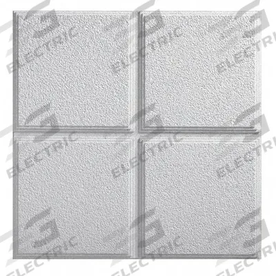 ARMSTRONG Ceiling Tile: 585A, Cirrus, 24 in x 24 in, Square Tegular, 9/16 in Grid Size - General Purpose Tiles