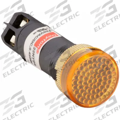 Dayton Raised Panel Light: 12 mm Panel Mounting Hole Dia, LED - LED Indicator Pilot Lights