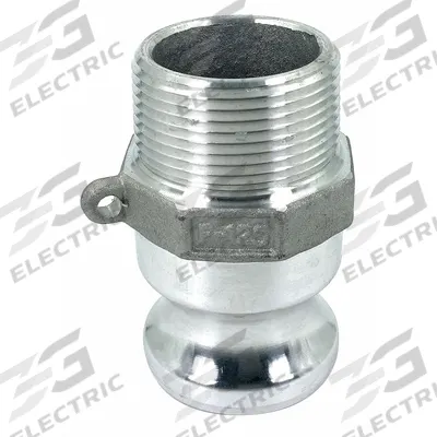 APPROVED VENDOR Cam and Groove Adapter: 1 1/4 in Coupling Size, 1 1/4 in Hose Fitting Size - Type F Aluminum Cam & Groove Fittings