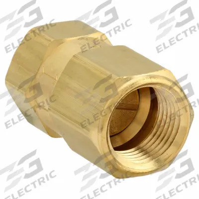 APPROVED VENDOR Poppet Spring Check Valve: Poppet, Inline Valve Body, 1/2 in Pipe Size - Brass Poppet Check Valves