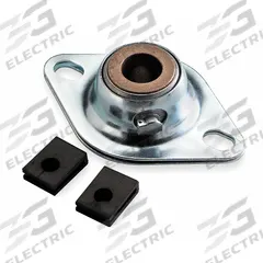 DAYTON 2 Bolt Flange Bearing: 2 Bolt, 1/2 in Bore, 4 3/8 in Overall Lg, 1 1/8 in Overall Ht, Bronze (MPN 4X815). Key specifications — Brand: DAYTON.