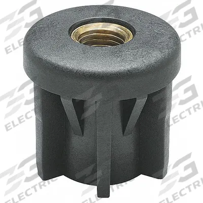 ELESA Tube End Leveling Mount: Round, Nylon, M12 Thread Size, 1,120 lb Capacity - Tube End Leveling Mounts without Feet