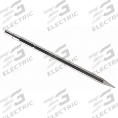 BOSCH Chisel for Spline Tool: 1/4 in Head Wd, 18 in Overall Lg, 21/32 in Shank Dia (MPN HS1814). Key specifications — attr253714: Chiseling Concrete/Block/Brick; attr277143: BOSCH.