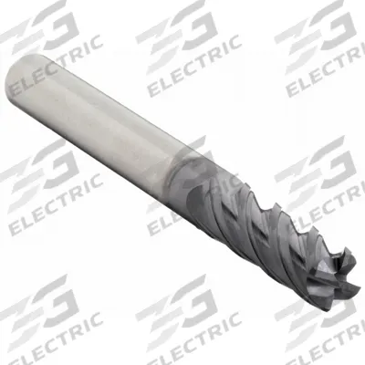 WIDIA HANITA Corner Chamfer End Mill: Carbide, TiAlN Coated, 4 Flute, 3/8" Mill Dia - Fast-Cutting Carbide Corner-Chamfer End Mills for Steel & Cast Iron