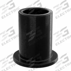 OILITE Flanged Sleeve Bearing: Vespel SP-21, 3/8 in Bore, 1/2 in OD, 3/4 in Overall Lg, Black (MPN VSPF-0607.5-06B). Key specifications — Brand: OILITE; Color: Black.