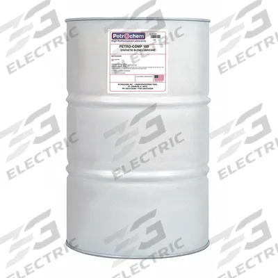 PETROCHEM Compressor Oil: 55 gal, Drum, 30 SAE Grade, 100 ISO Viscosity Grade - Air Compressor Oils