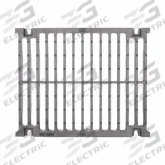 ZURN Grate: C, Rectangular, Slotted, 16 1/4 in Overall Wd, 20 in Overall Lg, 2 1/8 in Overall Ht (MPN P874-12-DGC). Key specifications — Color: Gray; Brand: ZURN; Finish: Unfinished; Grate Surface Type: Slotted.