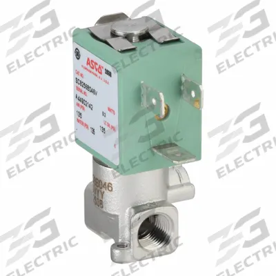 ASCO Solenoid Valve: 2-Way, Normally Closed, 1/8 in Pipe Size, 110V AC/120V AC - 2-Way/2-Position, Normally Closed Solenoid Valves