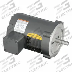 BALDOR General Purpose Motor: C-Face Mount, Totally Enclosed Non-Ventilated, 1/3 hp, 230V AC/460V AC (MPN KM3457). Key specifications — Brand: BALDOR; Nameplate Voltage @ 60 Hz: 230V AC; Full Load Current @ 60 Hz: 0.70/1.4/1.6 A; Nameplate RPM @ 60 Hz: 1,765 RPM; Motor Enclosure: TENV.