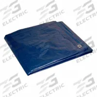 APPROVED VENDOR Tarp: 39.33 ft Lg, 19.17 ft Wd, Std Duty, 5 mil, Polyethylene, Blue, 1.8 oz/sq yd (MPN 82040). Key specifications — Color: Blue; Brand: APPROVED VENDOR.