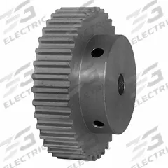 DAYTON Timing Pulley: Curvilinear, Fixed, For HTD Timing Belt Section, For 9 mm Belt Wd, 38 Teeth (MPN 38-5M09-6A4). Key specifications — Brand: DAYTON; Finish: Clear Anodized; For Belt Series: Powerhouse®.