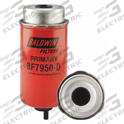 BALDWIN FILTERS Fuel Filter: Cartridge, 7 11/16 in Overall Lg, 3 1/2 in Outside Dia - Can-Type Fuel/Water Separators