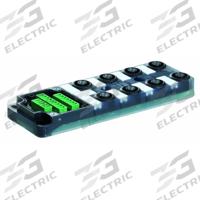 MURRELEKTRONIK Distribution Box: EXACT12, 8 Ports, 5 Pole M12 Female - Passive Sensor Junction Blocks without Homerun Cable