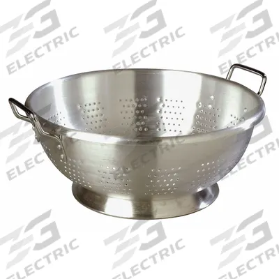 CARLISLE Colander: 11 qt Capacity, 5 3/4 in Overall Ht, Aluminum - Colanders
