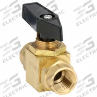 APPROVED VENDOR Manual Two-Way Ball Valve: 1/4 in, Brass, Straight, FNPT x FNPT, Std Port Ball Port (MPN G-PMFS-25). Key specifications — Brand: APPROVED VENDOR; Handle: Lever.