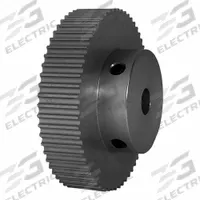 DAYTON Timing Pulley: Modified Curvilinear, Fixed, For GT Timing Belt Section, For 9 mm Belt Wd (MPN 60-3P09-6A4). Key specifications — attr1328801: DAYTON; attr1328807: Clear Anodized; attr1328808: Powerhouse®.