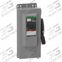 SCHNEIDER Safety Switch: Fusible, 100 A, Single Phase, 240V AC, Galvanized Steel, Indoor (MPN VH223NAWKGL). Key specifications — Brand: SCHNEIDER.