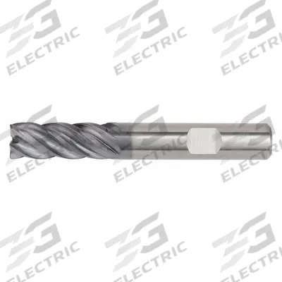 WIDIA HANITA Corner Radius End Mill: Carbide, AlTiN Coated, 5 Flute, 7 mm Mill Dia - Fast-Cutting Carbide Corner-Radius End Mills for Steel & Cast Iron