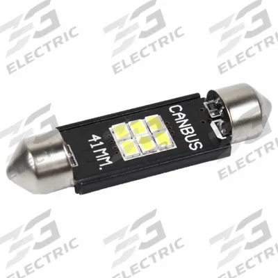 GROTE Compact LED Bulb: LED, Festoon, T3, 211, 9 to 16V AC/DC, 2 W Watt - Festoon Base Miniature Lamps