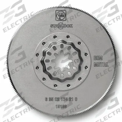 FEIN Oscillating Tool Blade: 3 3/8 in Blade Wd, 3 3/8 in Overall Lg, Long Cutting - Starlock Mounted Blades