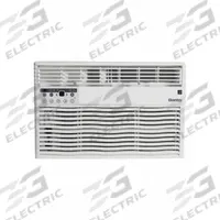 DANBY Window Air Conditioner: 350 sq ft, 8,000 BtuH, 115V AC, 5-15P, Cooling Only, Fixed (MPN DAC080EB7WDB). Key specifications — Brand: DANBY; Combined Energy Efficiency Ratio (CEER) Rating: 12.0; Voltage: 115V AC; NEMA Plug Configuration: 5-15P; Special Features_Broad: Remote Control.