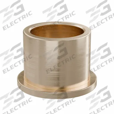 OILITE Flanged Sleeve Bearing: Bronze, SAE 841, 15 mm Bore, 19 mm OD, 16 mm Lg - Lubricated General Purpose Metallic Flanged Sleeve Bearings