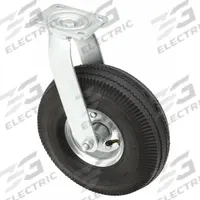 APPROVED VENDOR Plate Caster: Swivel, Steel, 10 in Wheel Dia., 3 in Wheel Wd, 11 1/2 in Mounting Ht (MPN P21S-P100WK-14). Key specifications — Brand: APPROVED VENDOR; Swivel Raceway Type: Double Ball; Roll Up: Swivel.
