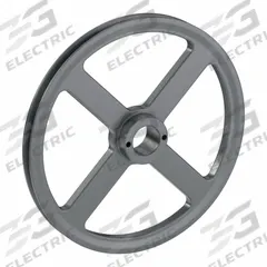 APPROVED VENDOR V-Belt Pulley: AK114, 1 Groove, 11.25 in OD, Bushed Bore, H/QT, Cast Iron (MPN AK114H). Key specifications — Pulley Industry Number: AK114; Pitch Diameter: 10.66 in (3L); For Belt Section (broad, with similar types): 4L, A, or AX.