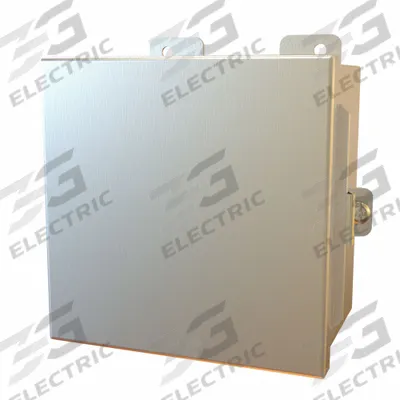HAMMOND Electrical Enclosure: Stainless Steel, 6 in x 6 in x 4 in, NEMA 12/13/3R/4/4X - Stainless Steel Enclosures
