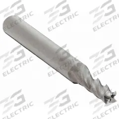 APPROVED VENDOR Square End Mill: Carbide, 4 Flute, 2.5 mm Mill Dia, 9.5 mm LOC, 39 mm OAL (MPN 206-001300)