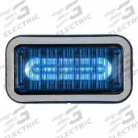 CODE 3 Perimeter Light: Emergency Vehicle Perimeter Light, Blue, 8.4 W Watt, Blue, SAE J595 Class 1 (MPN 3712BBZ-75). Key specifications — Brand: CODE 3; Lens Color: Blue; Number of Flash Patterns: 30; Installation Type: Permanent; Operating Voltage: 12V DC.