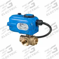 BONOMI Electrically Actuated Three-Way Ball Valve: 3/8 in, Brass, 100 to 240V AC, FNPT x FNPT x FNPT (MPN 8E865LF-003-3/8). Key specifications — Included Mounting: ISO 5211 Actuator Mounting Pad; Brand: BONOMI; Actuator Features: Manual Override.