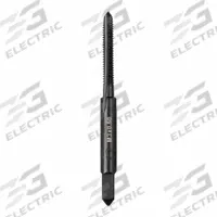 MILWAUKEE Straight Flute Tap: M3x0.6 Metric, 2B, 4 Flute, Plug Chamfer, Black Oxide Carbon Steel (MPN 49-57-5110)