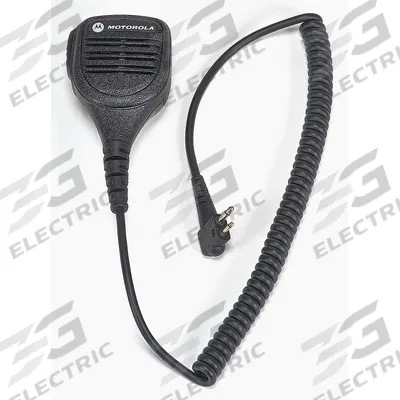 MOTOROLA Speaker Microphone: Fits Motorola, 24 in Cord, Push To Talk, Windporting - Motorola-Compatible Microphones & Speakers