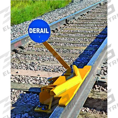 ALDON Rail Track Derailer: Derailer, Two-Way Hinged, 10 mph Speed - Max, Sign Included - Derailers & Rerailers