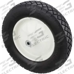 MARASTAR Flat-Free Wheel: 15 1/2 in Wheel Dia., 3 1/4 in Wheel Wd, Polyurethane, 6 in Hub Lg, Steel (MPN 00047). Key specifications — Brand: MARASTAR; Tire Sidewall Number: 4.80/4.00-8.