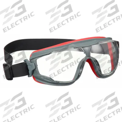 3M Safety Goggles: Clear Lens Color, Scotchgard Anti-Fog/Scratch-Resistant - Comfort Fit Safety Goggles