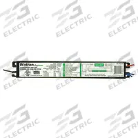 WATRAN Fluorescent Ballast: 120 to 277V AC, 1/2 Lamps Supported, 17 W_25 W_28 W_32 W_40 W Bulb Watt (MPN LPT80210). Key specifications — attr1125022: (2) F25T8; attr239899: WATRAN; attr1125144: 2.