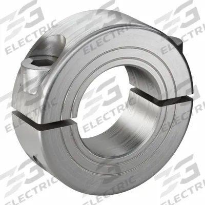 RULAND MANUFACTURING Shaft Collar: 2-Piece, Metric, Round, Clamp-On, 22 mm Bore Dia - Stainless Steel Shaft Collars