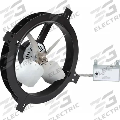 Dayton Attic Exhaust Fan: Gable Mount, Electric Motor, Max. 1,900 sq ft Attic - Gable-Mount Attic Exhaust Fans