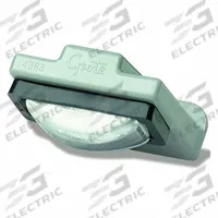 GROTE License Plate Light: Incandescent, License Plate Light, Clear, Rectangular, Pigtail, Grommet (MPN 60280). Key specifications — Standards: SAE J587; Electrical Connection: Pigtail; Brand: GROTE; Installation Type: Permanent; Lens Color: Clear; Mount Type: Grommet; Lighting Technology: Incandescent; Light Type: License Plate Light.