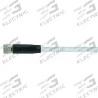 Cordset: M8 Female Straight X Bare Wire, 3 Pins, Gray, PUR, 3 m Cable Lg, 24 AWG Wire Size (MPN 7000-08041-2300300). Key specifications — Cable Jacket Color: Gray; End 1 Mounting Orientation: Straight; End 1 Gender: Female; End 1 Connection Type: M8; Cable Jacket Material: PUR; Brand: MURRELEKTRONIK; IP Rating: IP65; End 2 Connection Type: Bare Wire.